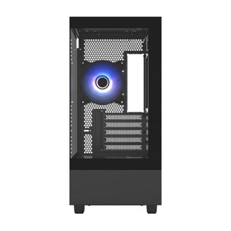 Equites H9 Panoramic View Case Black with 3X12cm RGB Fans with 650W Power Supply