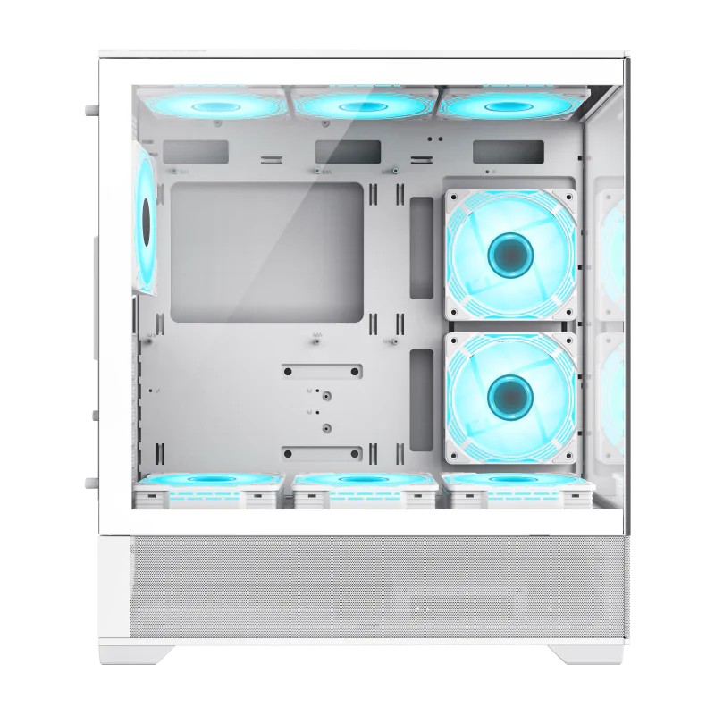 Gamemax Vista AW ATX Mid-Tower white 6x ARGB fan
