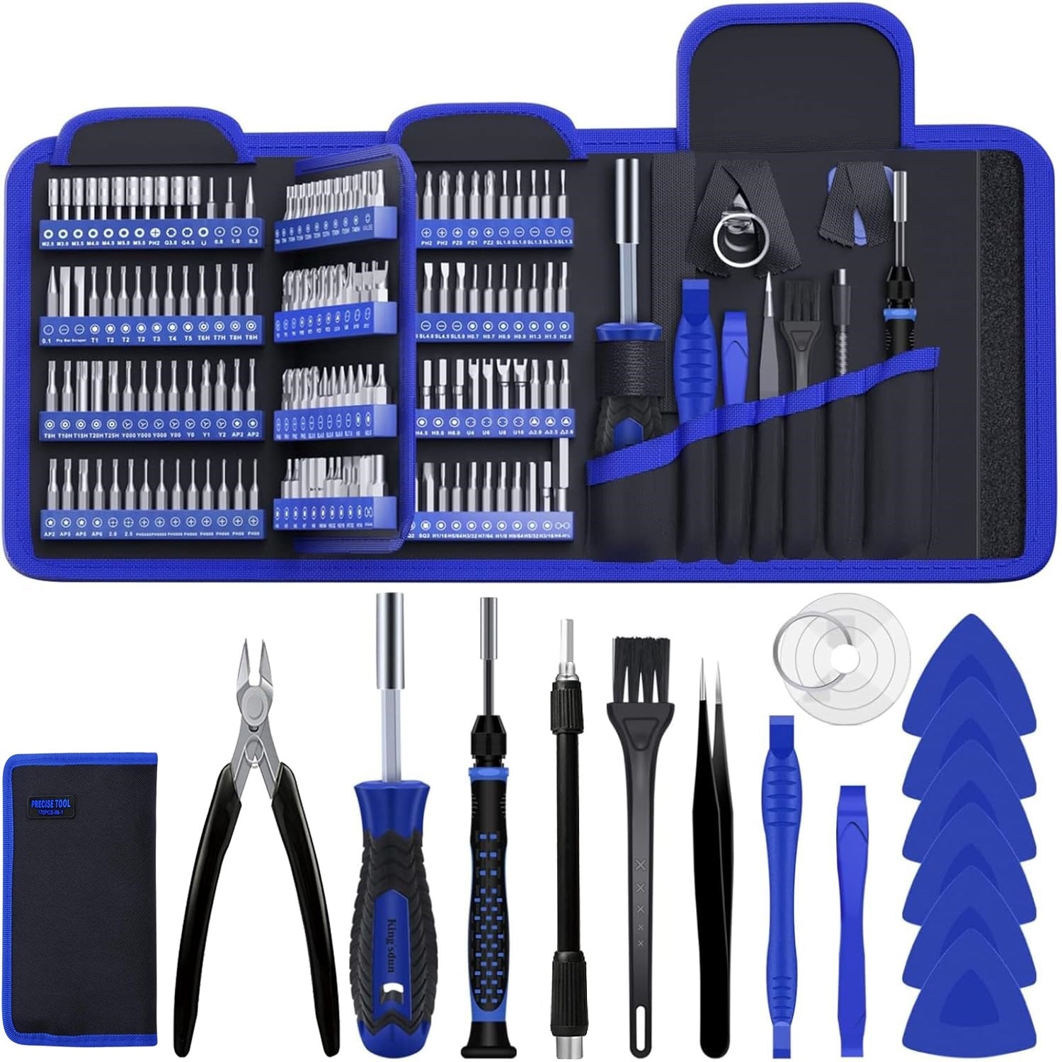118 in 1 Precision Screwdriver Sets with Multifunction 100 Magnetic Driver Kits with Flexible Shaft,Extension Rod Compatible for Phone,Computer, Table