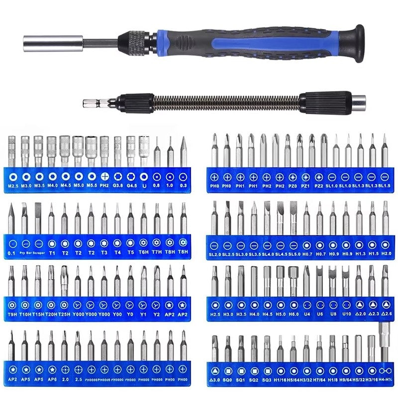 126 in 1 MPrecision Screwdriver Set with 112 Bits Magnetic Repair Tool Kit Micro Built-In Box for Electronics PC Phone Laptop Drones Watch