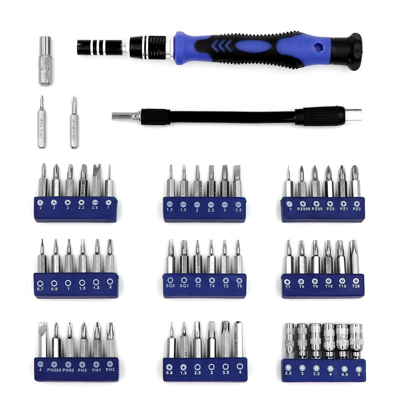 80 in 1 Precision Screwdriver Set with 54 Bits Magnetic Repair Tool Kit Micro Built-in Box for Electronics PC Phone Laptop Drones Watch