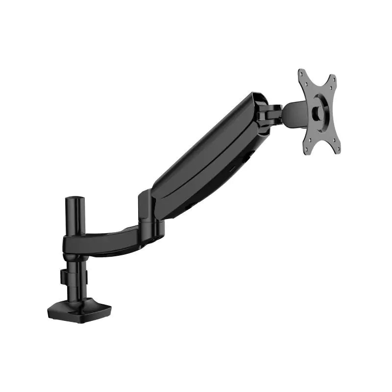 Loctek Pro Mount, 10"-30" Single Gas Spring Monitor Stand - Black - Ergonomic 360deg Swivel Arm - Max Load 5kg Per Arm - VESA 75 & 100mm