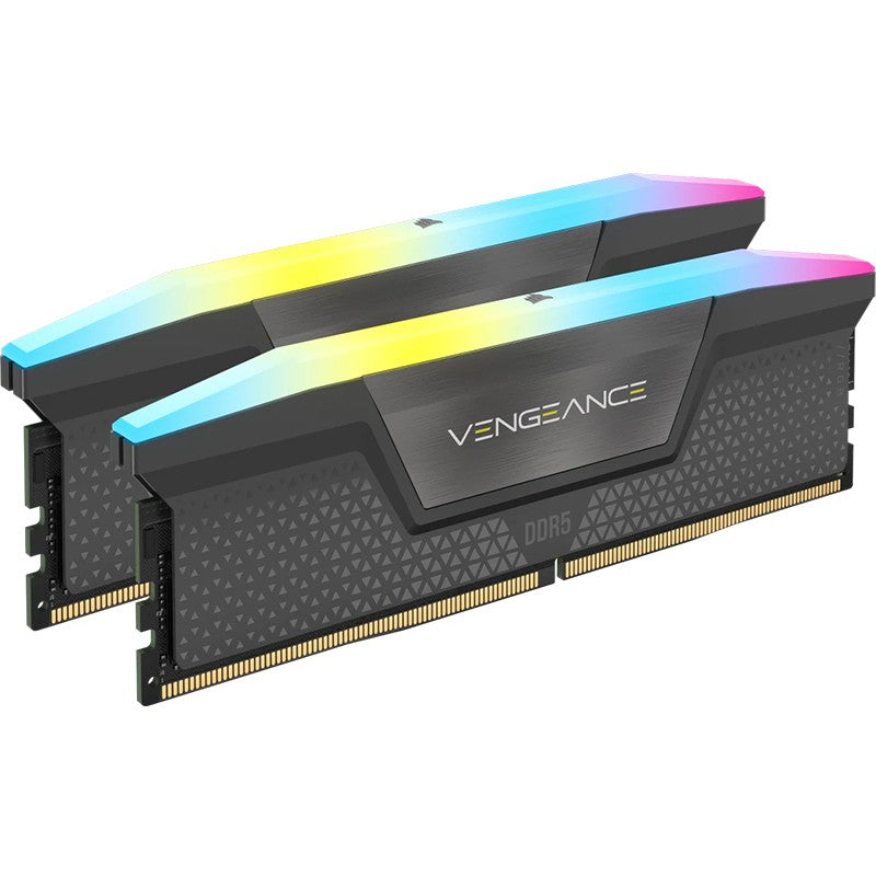 Corsair 32GB CMH32GX5M2M6000Z36 Vengeance RGB 6000MT/s CL36 DDR5 RAM - Cool Grey