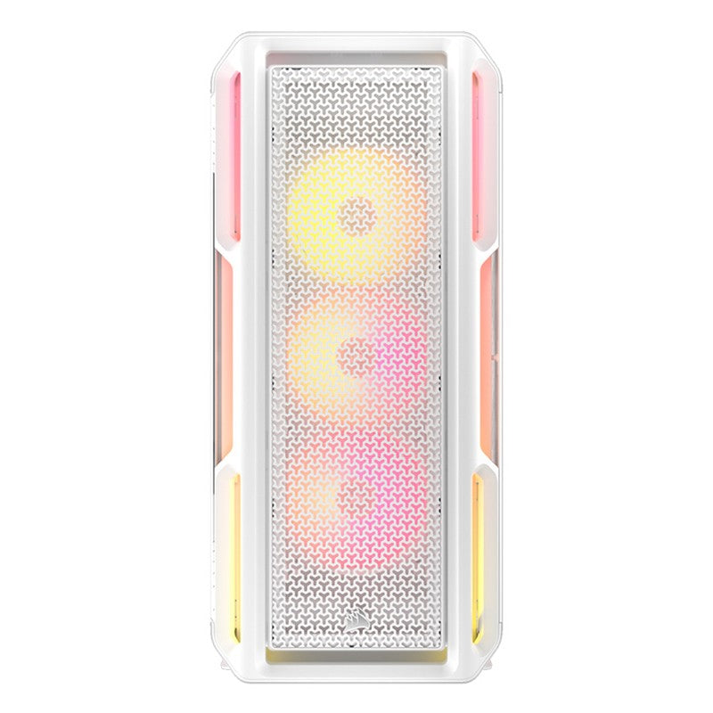 Corsair iCUE LINK 5000T LX RGB High-Performance Mid Tower E-ATX Case - White