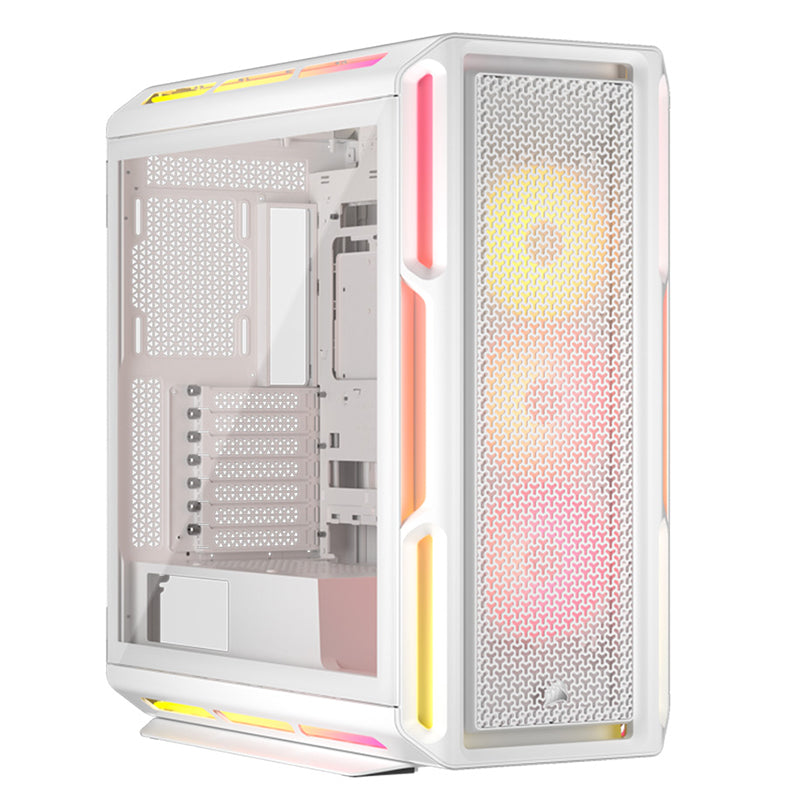 Corsair iCUE LINK 5000T LX RGB High-Performance Mid Tower E-ATX Case - White