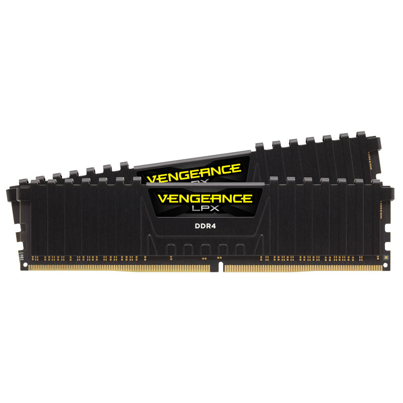 Corsair 16GB CMK16GX4M2B3200C16 Vengeance LPX CL16 3200MHz DDR4 RAM - Black