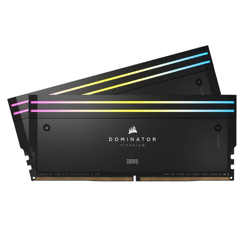 Corsair 32GB CMP32GX5M2B6000C30 Dominator Titanium RGB CL30 6000MHz DDR5 DRAM - Black