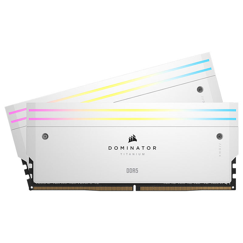 Corsair 32GB CMP32GX5M2X7000C34W Dominator Titanium RGB CL34 7000MHz DDR5 DRAM - White