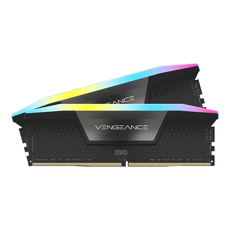 Corsair 96GB CMH96GX5M2B5600C40 Vengeance RGB C40 5600MHz DDR5 DRAM - Black