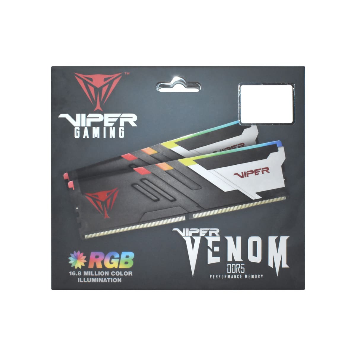 PATRIOT MEMORY VIPER VENOM DDR5 5600MT/s 32GB RGB UDIMM Desktop Gaming Memory Kit - PVVR532G560C36K - Intel XMP 3.0 / AMD EXPO supported