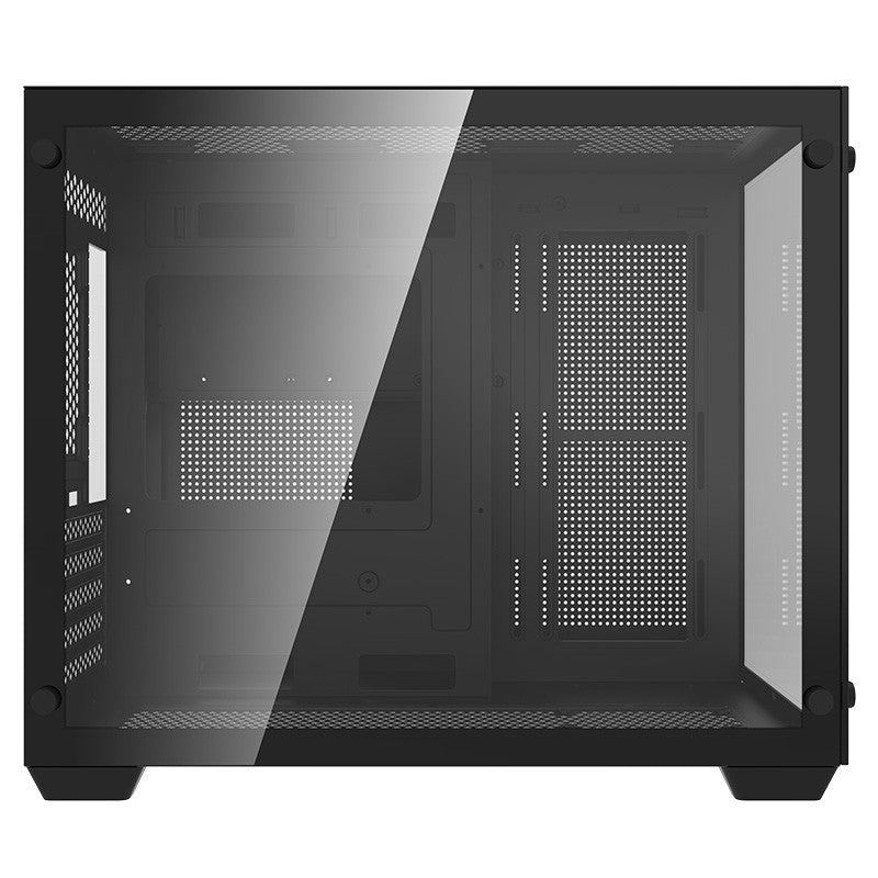 DarkFlash C285 Tempered Glass Micro-ATX Case - Black (C285M-Black)