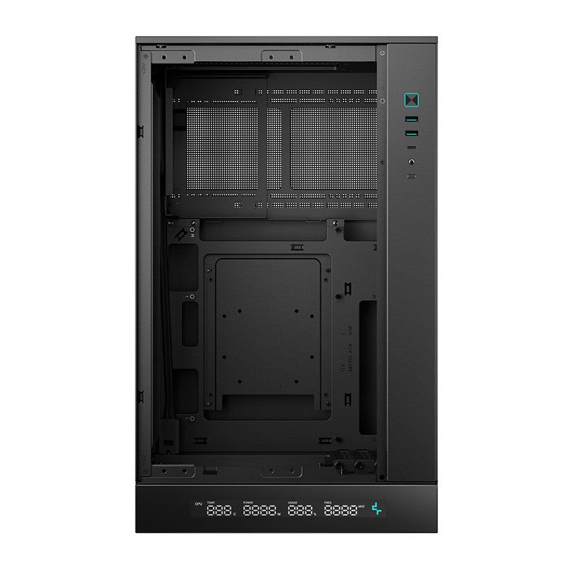 Deepcool CH270 Digital High Airflow Vertical TG mATX Case - Black