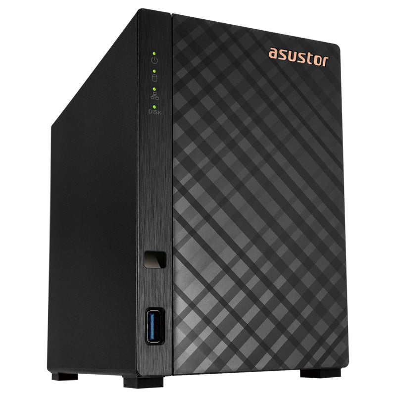 Asustor Drivestor 2 Lite Realtek RTD1619B 1.7GHz Quad Core 1GB RAM Tower NAS