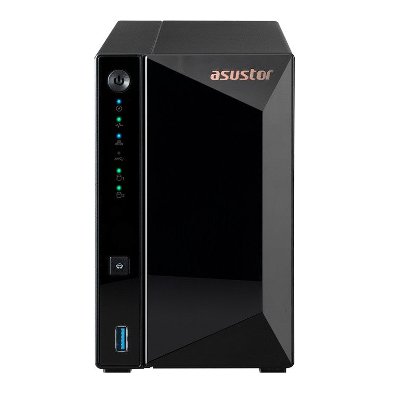 Asustor Drivestor 2 Pro Gen2 Realtek RTD1619B 1.7GHz Quad Core CPU 2GB RAM Tower NAS