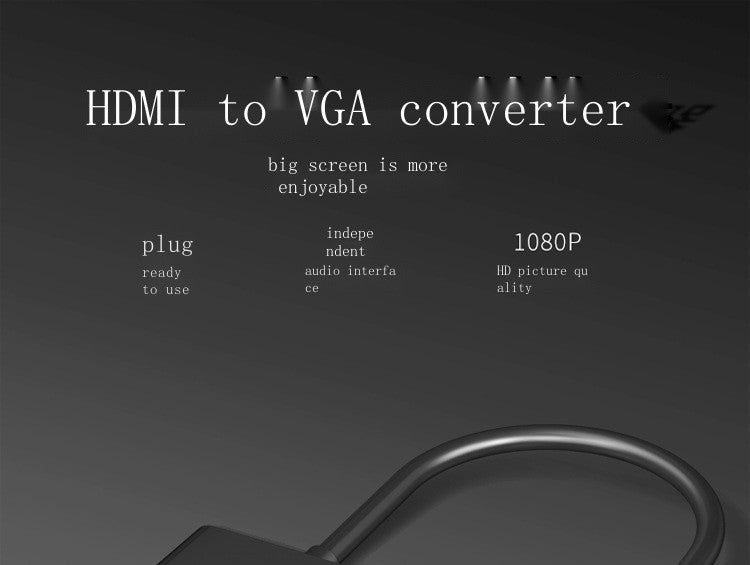 Hdmi to vga cable with audio power converter hdmi to vga