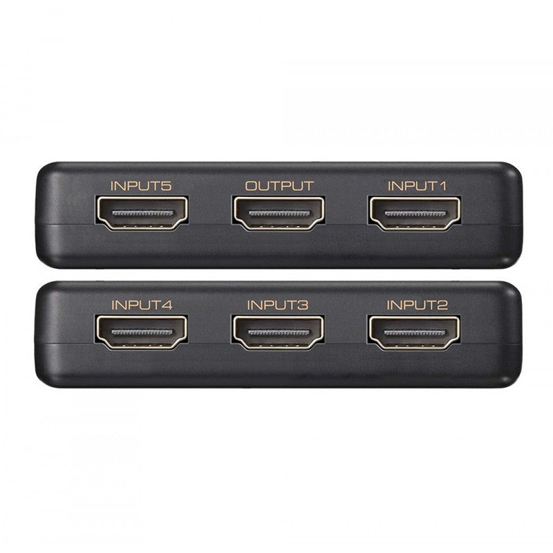 Simplecom UltraHD 5 Way HDMI Switch with 5-in-1 Out Splitter