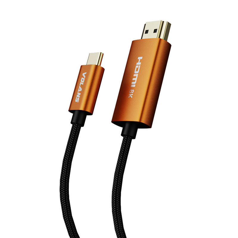 Volans Braided Ultra 8K USB-C to HDMI 2.1 Cable - 3m