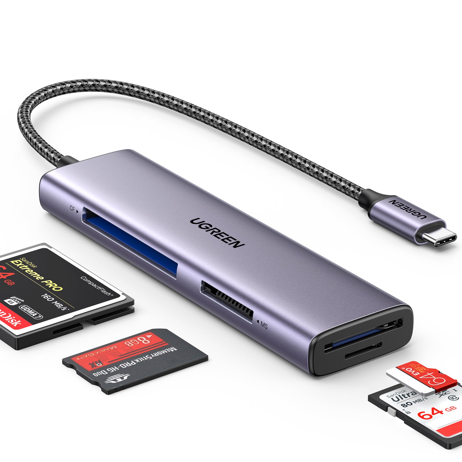 UGREEN 4-in-1 USB-C Card Reader