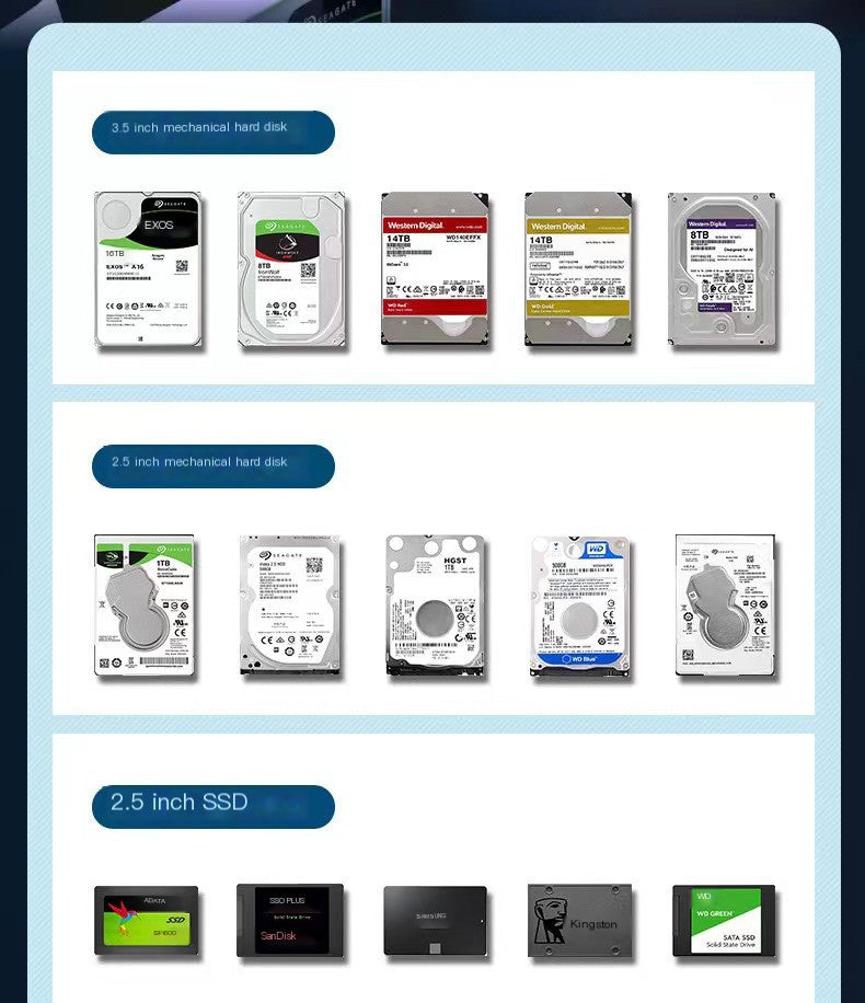 K306A Magic series 2.5/3.5 inch serial port mobile hard disk box base