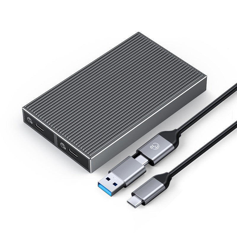 Orico Dual-bay M.2 NVME + NVME SSD Enclosure - Grey