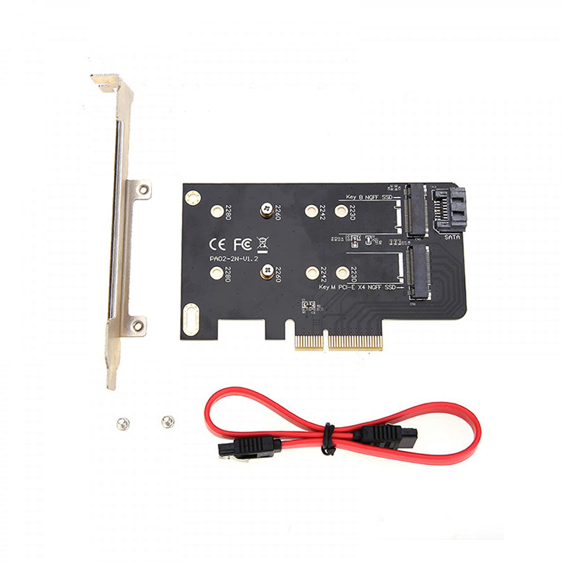 Simplecom Dual M.2 B Key and M Key to PCI-E x4 and SATA3 PCI-E Card