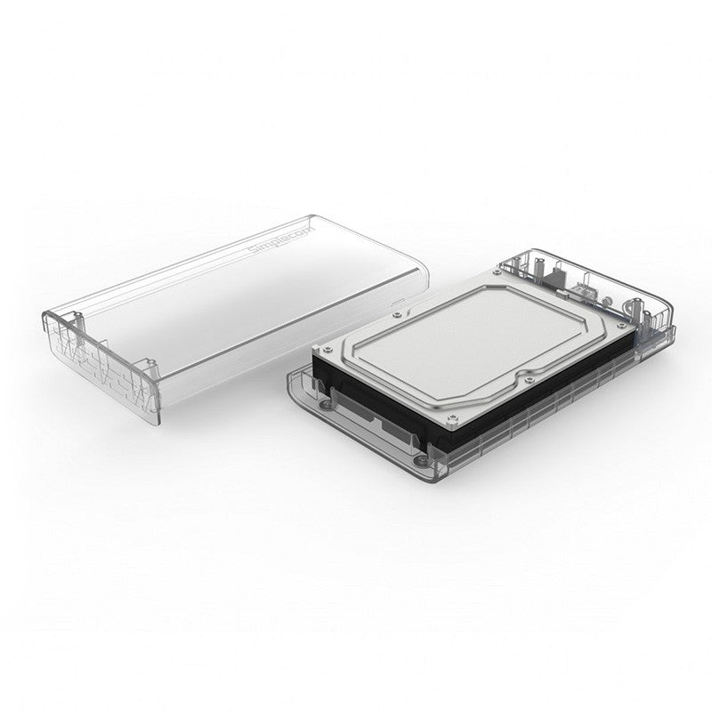Simplecom 3.5 SATA to USB 3.0 Docking Enclosure - Clear