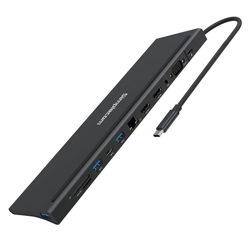 Simplecom USB C 12-in-1 Multiport Docking Station