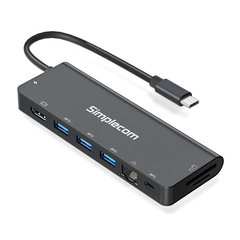 Simplecom USB-C SuperSpeed 9-in-1 Multiport Docking Station