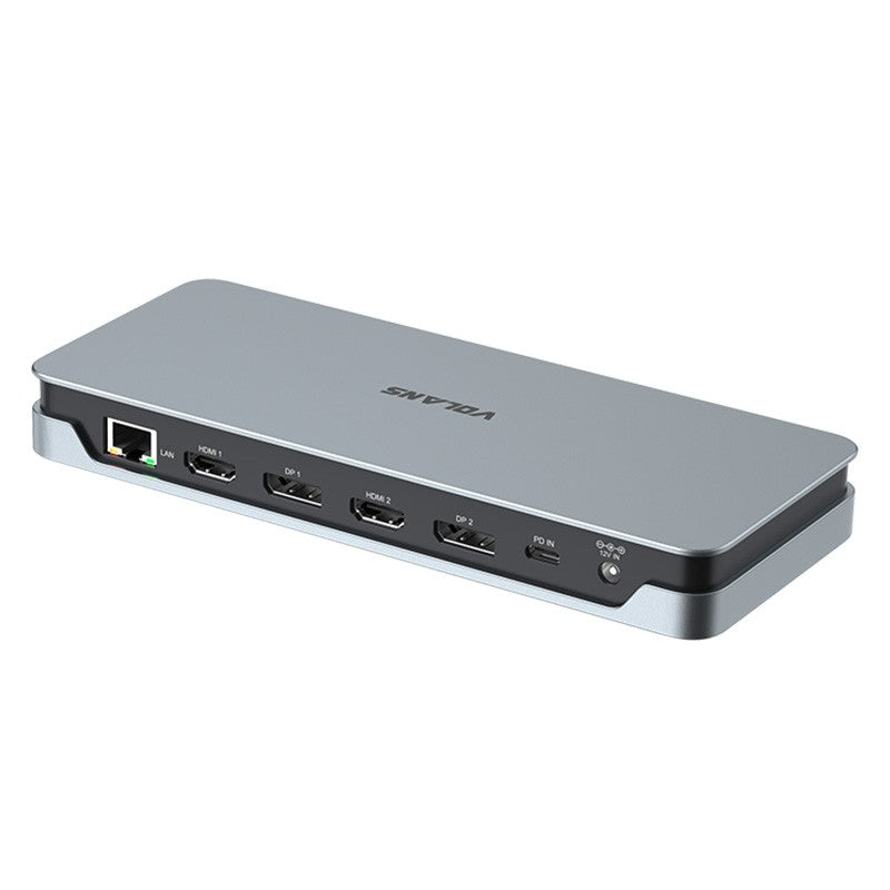Volans 14-in-1 Aluminum Quadruple 4K Display Multifunctional USB-C Docking Station