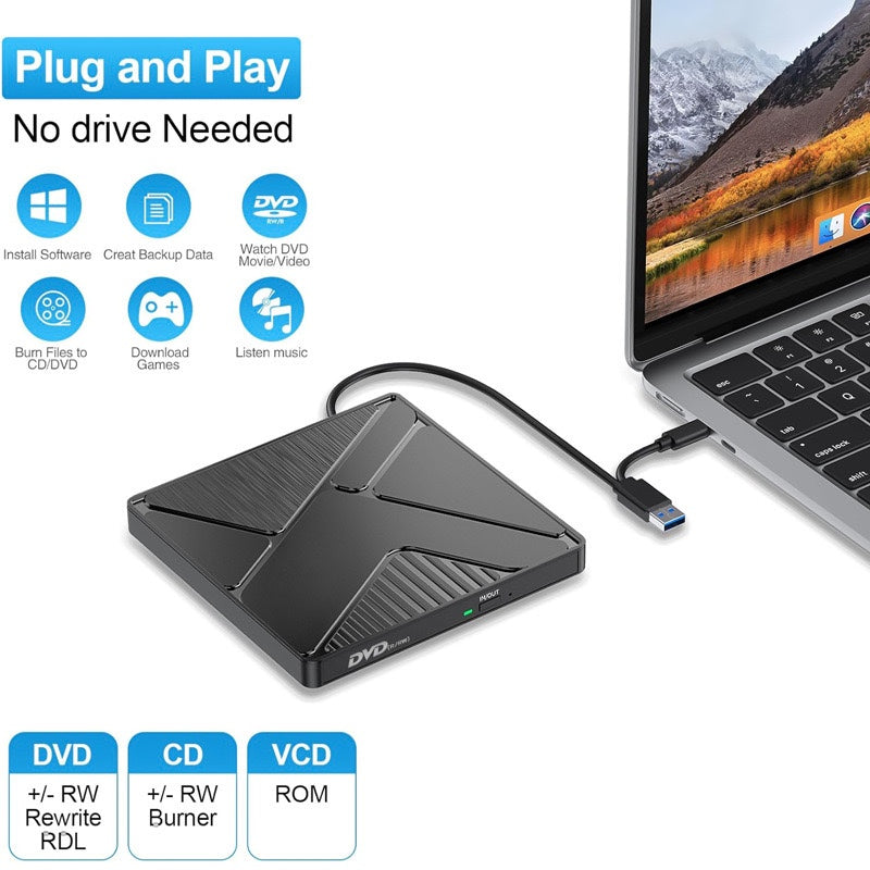 External USB CD-ROM DVD burner Universal CD burner mobile CD-ROM drive