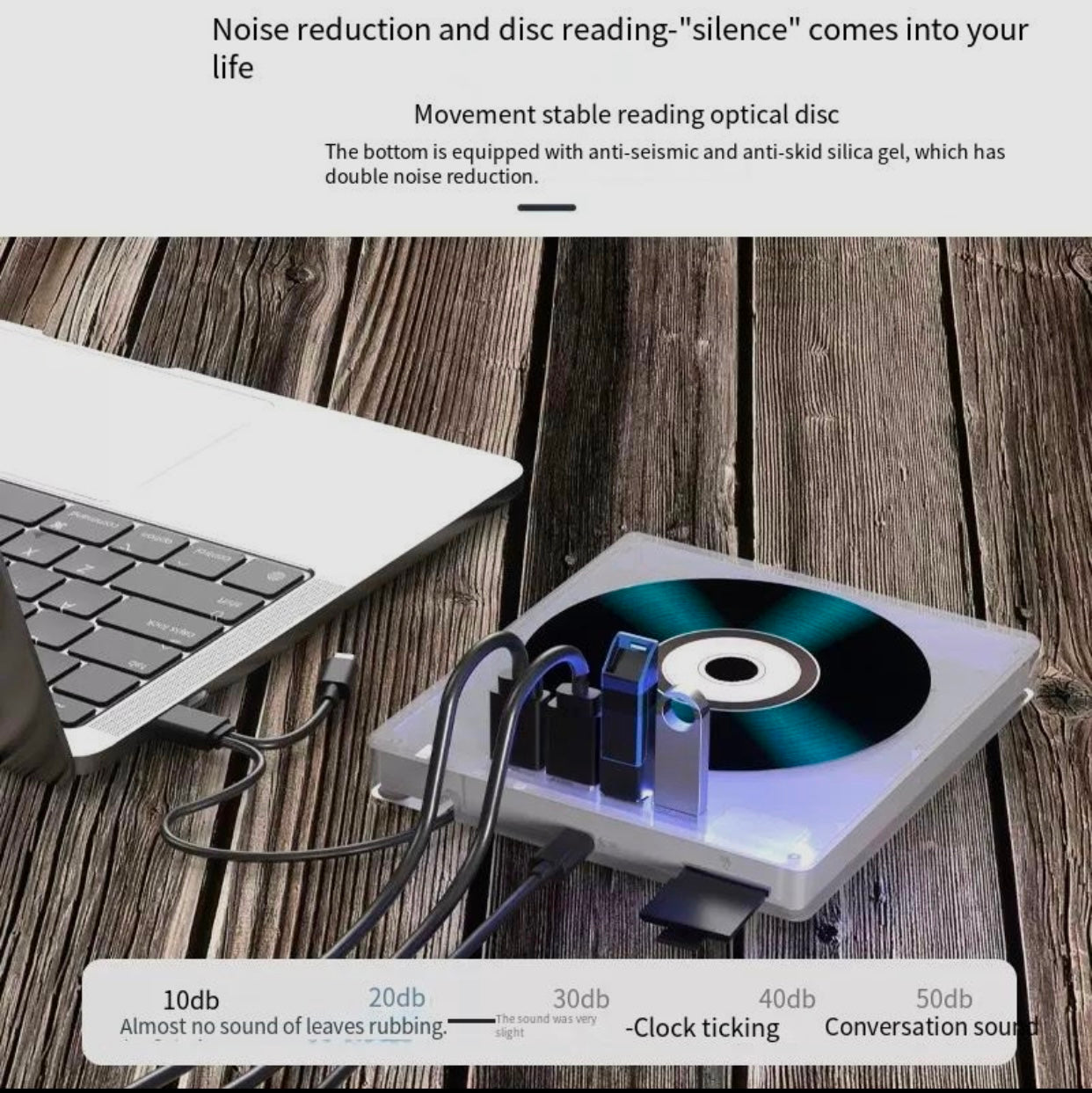 Multifunction External Optical Drive CD Recorder usb3.0DVD Disc Reading