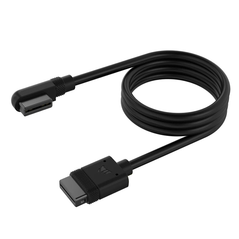 Corsair iCUE LINK Straight/Slim 90° Black Cable - 600mm
