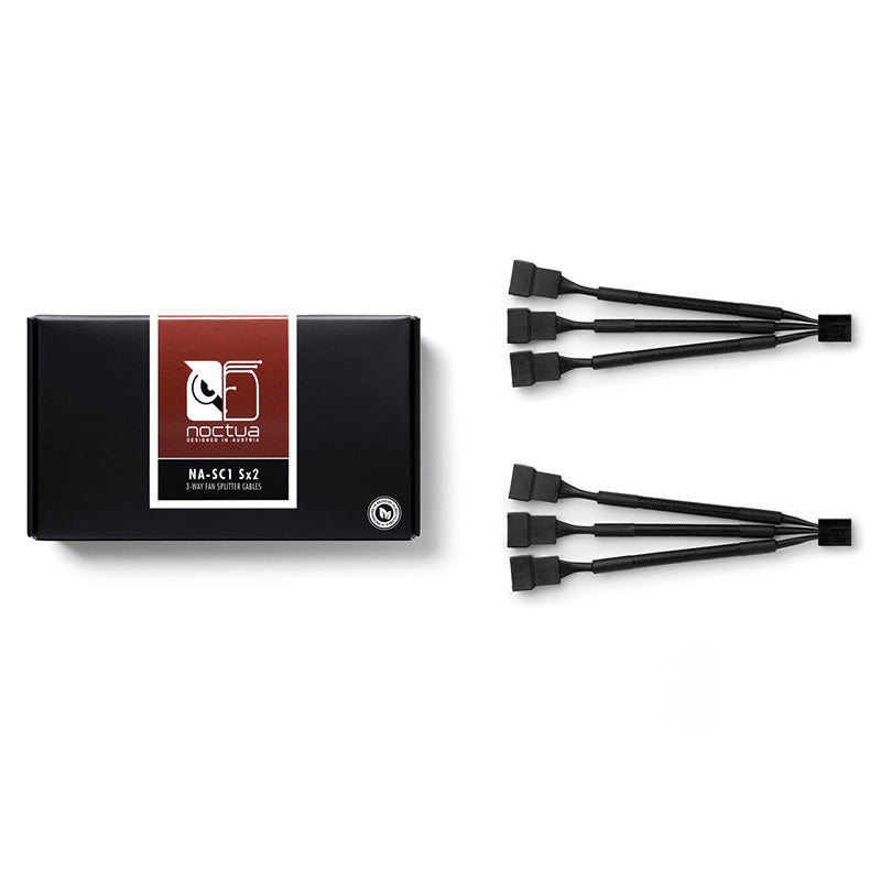 Noctua NA-SC1 Sx2 Black 3-way Fan Splitter Cable