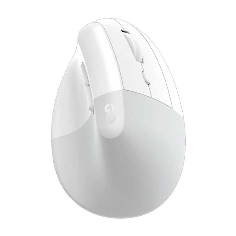 Fantech Comfy W195R Vertical Ergonomic Office Rechargeable Wireless Mouse - White