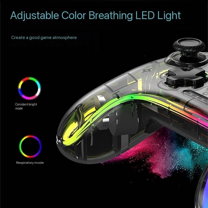 Switch pro transparent controller wireless Bluetooth PC computer mobile phone gaming controller