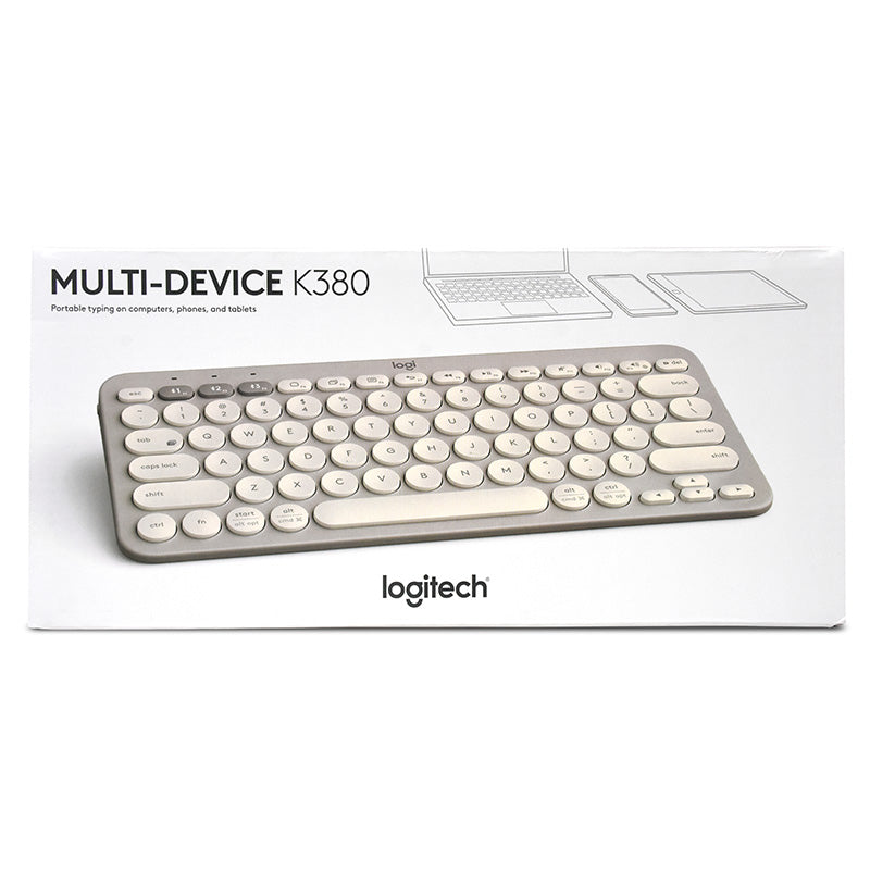 Logitech K380 Multi-Device Bluetooth Keyboard - Sand