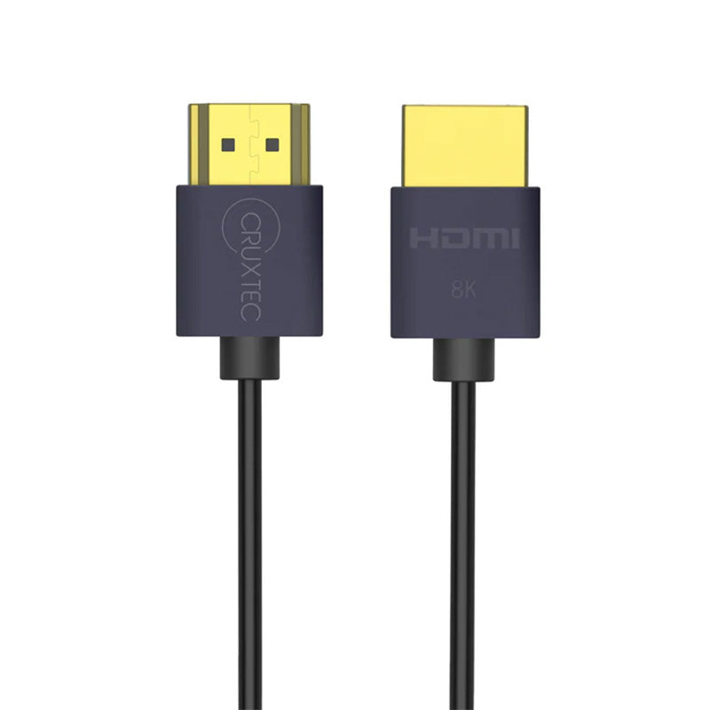 Cruxtec Ultra-thin HDMI 2.1 8K Male to Male Cable - 1m