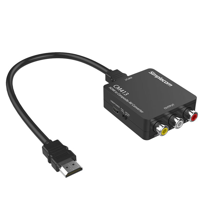 Simplecom HDMI to Composite AV CVBS 3RCA Video Converter