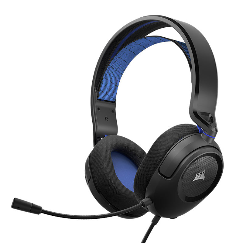 Corsair HS35 v2 Multiplatform Wired Gaming Headset - Blue