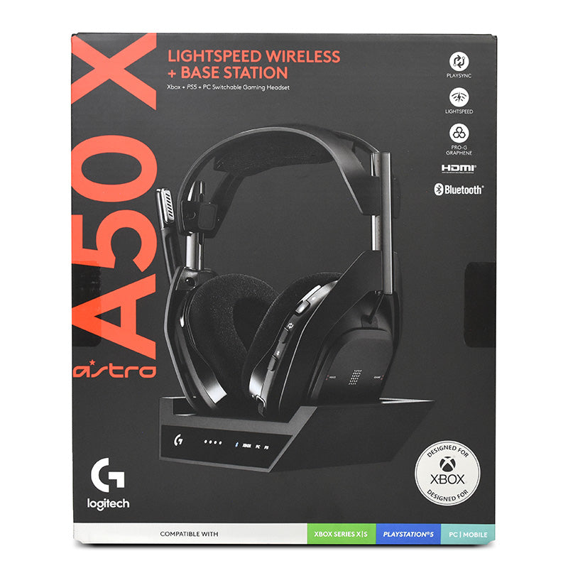 Logitech ASTRO A50 X LIGHTSPEED Wireless Gaming Headset with Base Station - Black