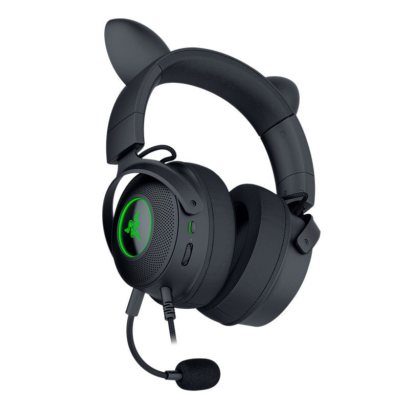 Razer Kraken Kitty V2 Pro Wired RGB Headset with Interchangeable Ears - Black