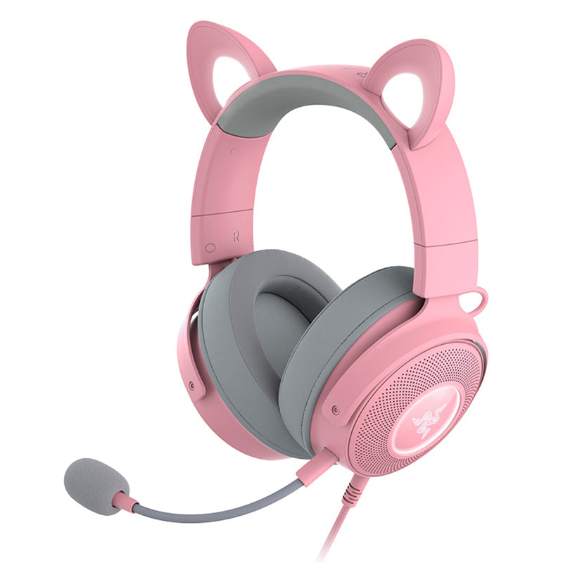 Razer Kraken Kitty V2 Pro Wired RGB Headset with Interchangeable Ears - Quartz Edition