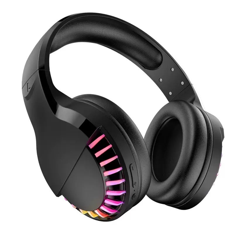 SH33 Bluetooth RGB Stereo Headset Over-the-Ear Heavy Bass Noise Reduction Gaming Headset