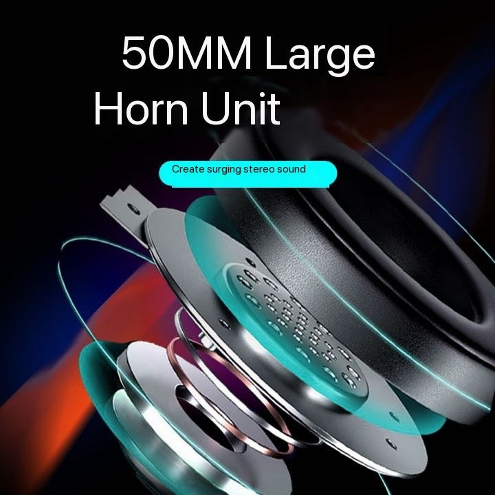 Youbai A22 Headworn Wired Gaming Earphones with Heavy Bass Illuminating Office Computer Earphones