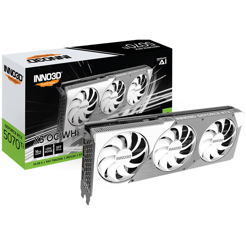 Inno3D GeForce RTX 5070 Ti X3 OC 16G Graphics Card - White