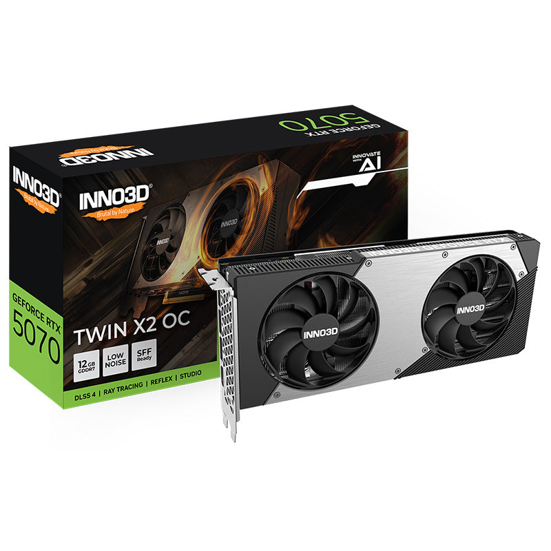 Inno3D GeForce RTX 5070 Twin X2 OC 12G Graphics Card