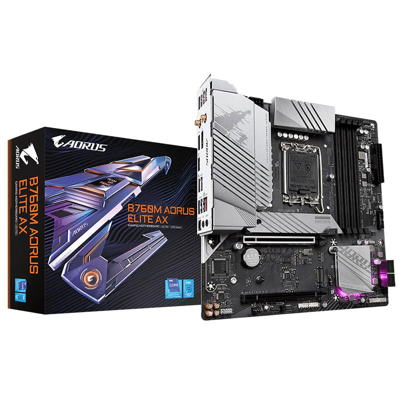 Gigabyte B760M Aorus Elite AX LGA 1700 mATX Motherboard