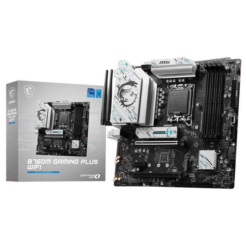 MSI B760M Gaming Plus WiFi LGA 1700 mATX Motherboard