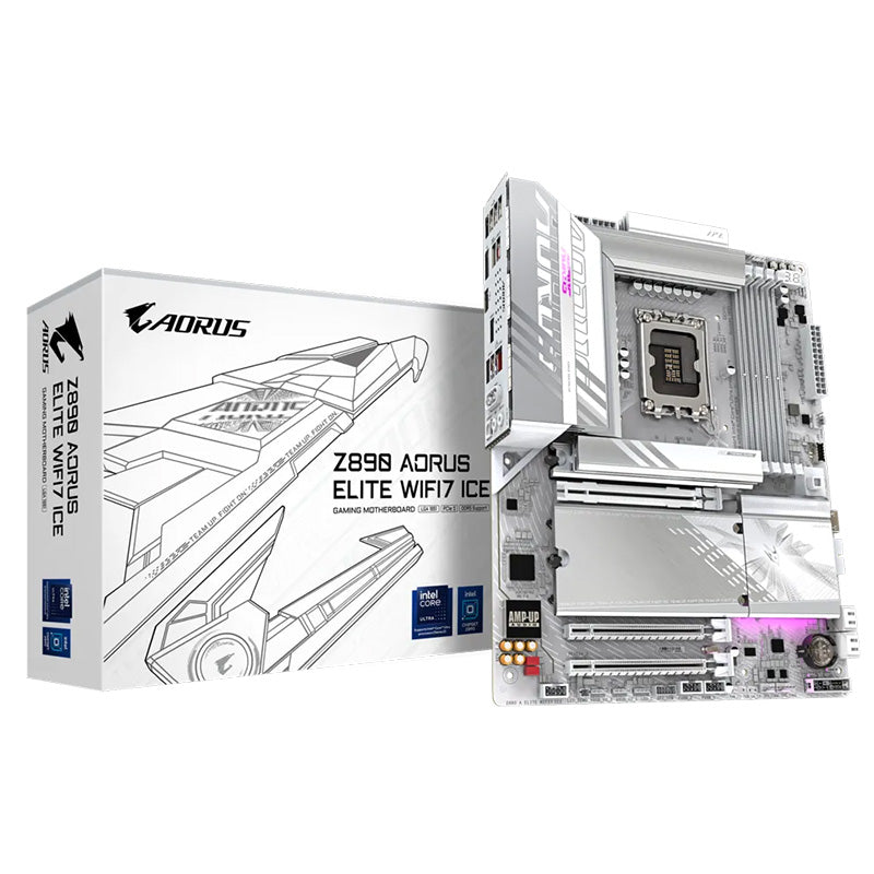 Gigabyte Z890 Aorus Elite WiFi7 Ice LGA 1851 ATX Motherboard