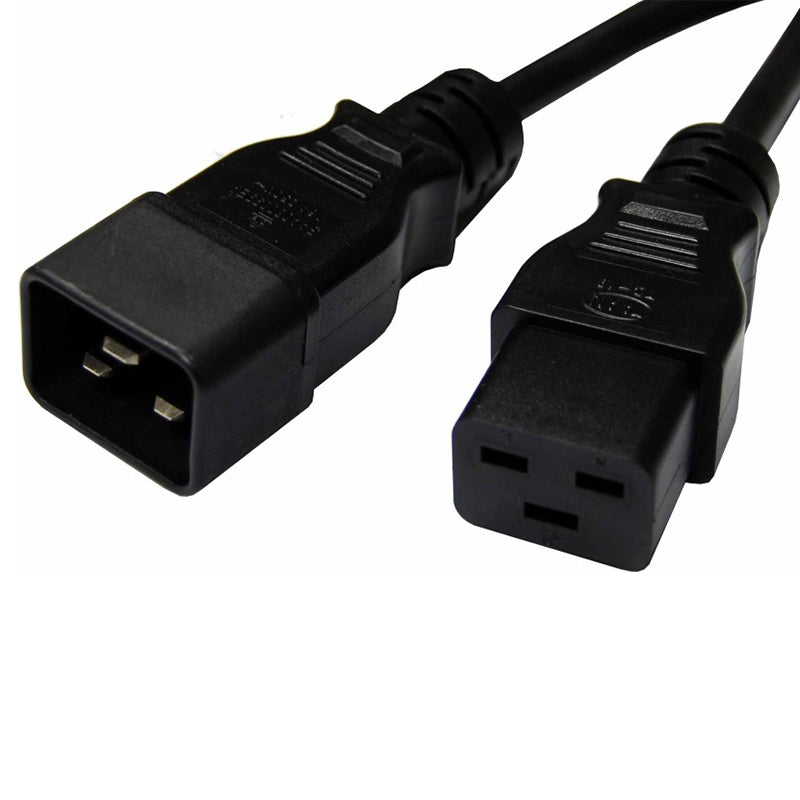 8Ware Lead 15A IEC-C19 to IEC-C20 Power Extension Cable Male to Female -